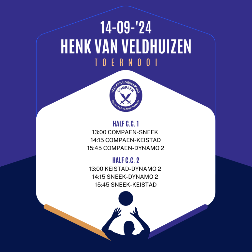 Henk van Veldhuizen toernooi programma